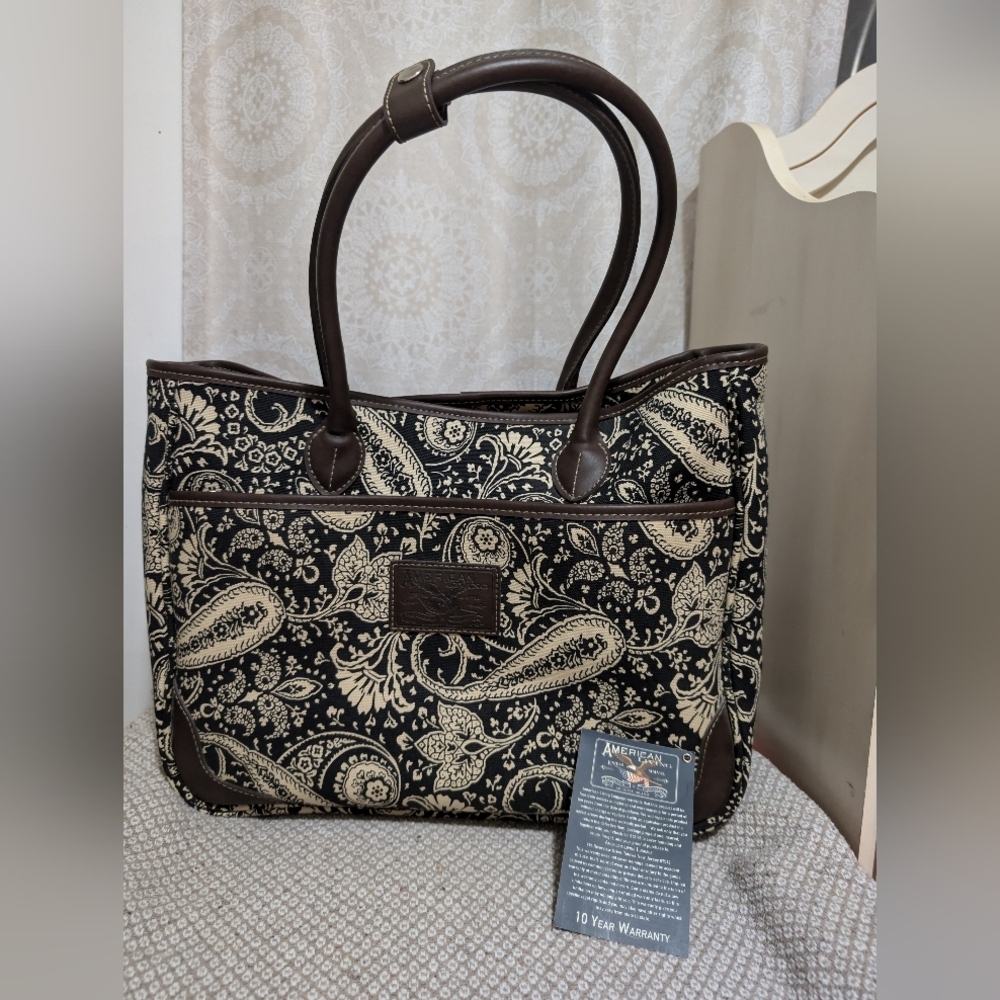 American Living Paisley Print Tote Bag